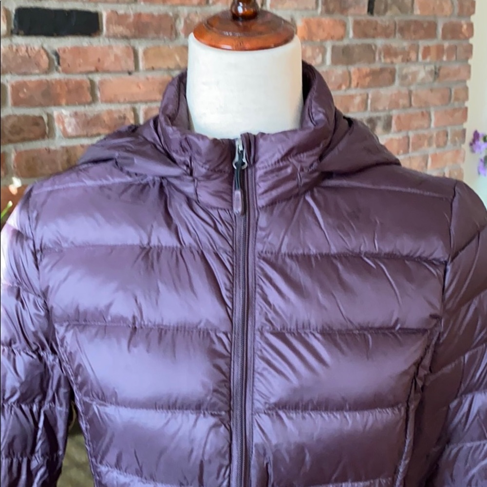 Weatherproof puffer coat.